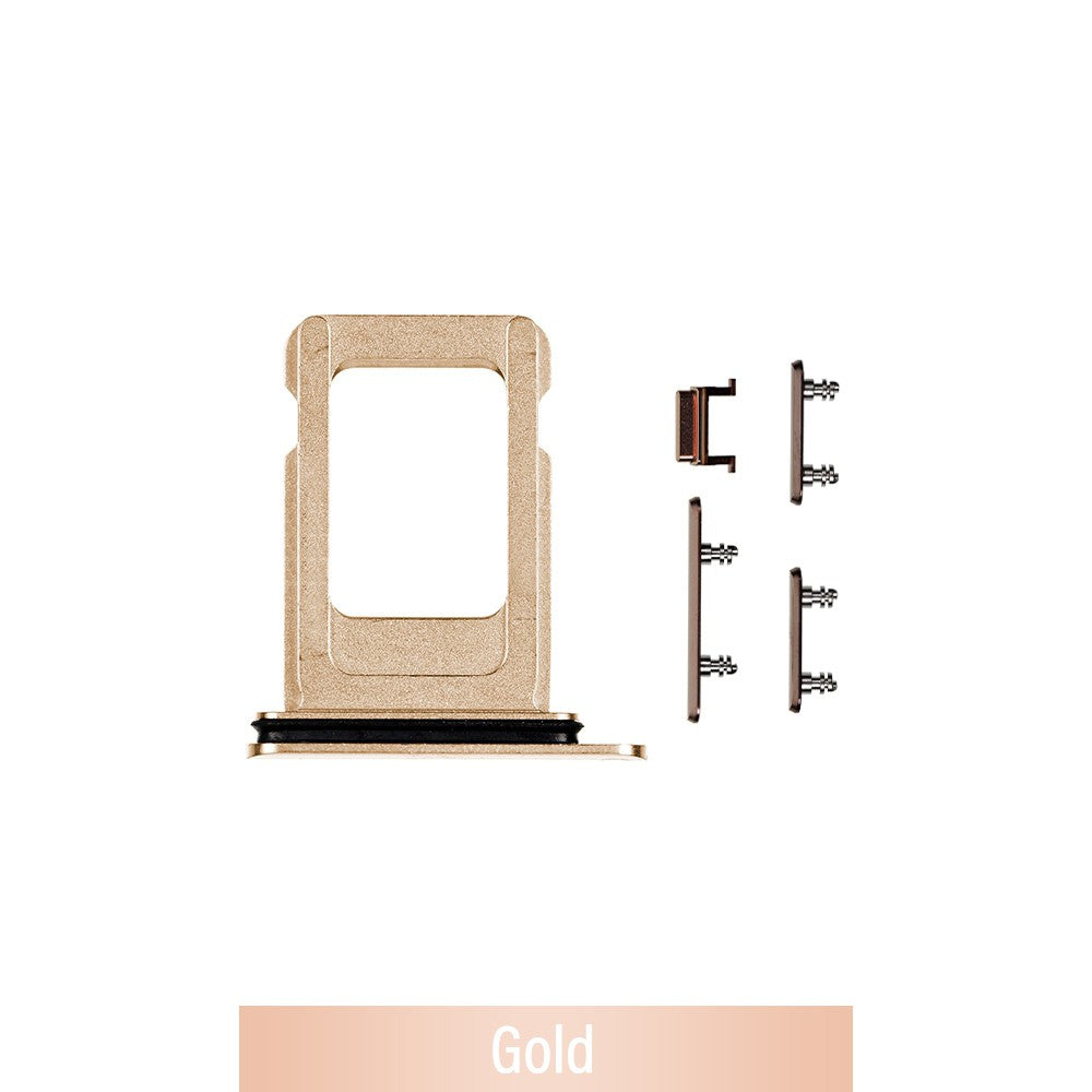 Single SIM Card Tray and Side Button for iPhone 11 Pro / 11 Pro Max-Gold (Not for AU) Single SIM Card Tray and Side Button for iPhone 11 Pro / 11 Pro Max-Gold (Not for AU)